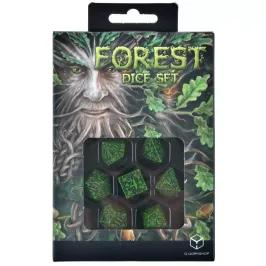 Набор кубиков Forest 3D, Green & black, 7 шт. картинка 350942 - МосИгра